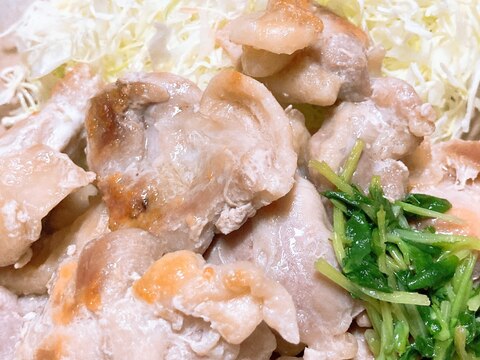 鶏肉のわさびと白だしの煮物